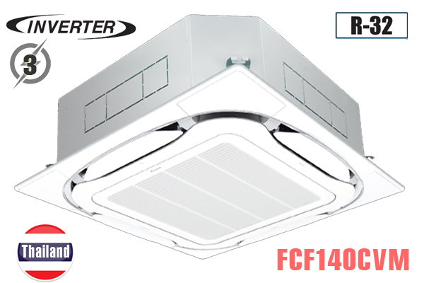 ĐIỀU HÒA CỤC BỘ ÂM TRẦN 3 PHA CASSETTE DAIKIN 2 CHIỀU 47800 BTU/H MODEL: FCF140CVM/RZA140DY1
