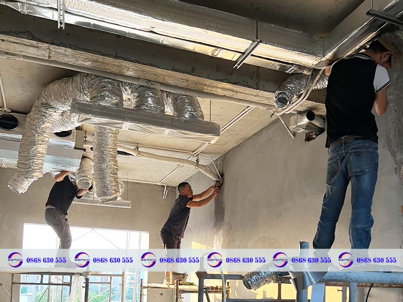 Dự án điều hoà trung tâm anh Huy Hải Dương