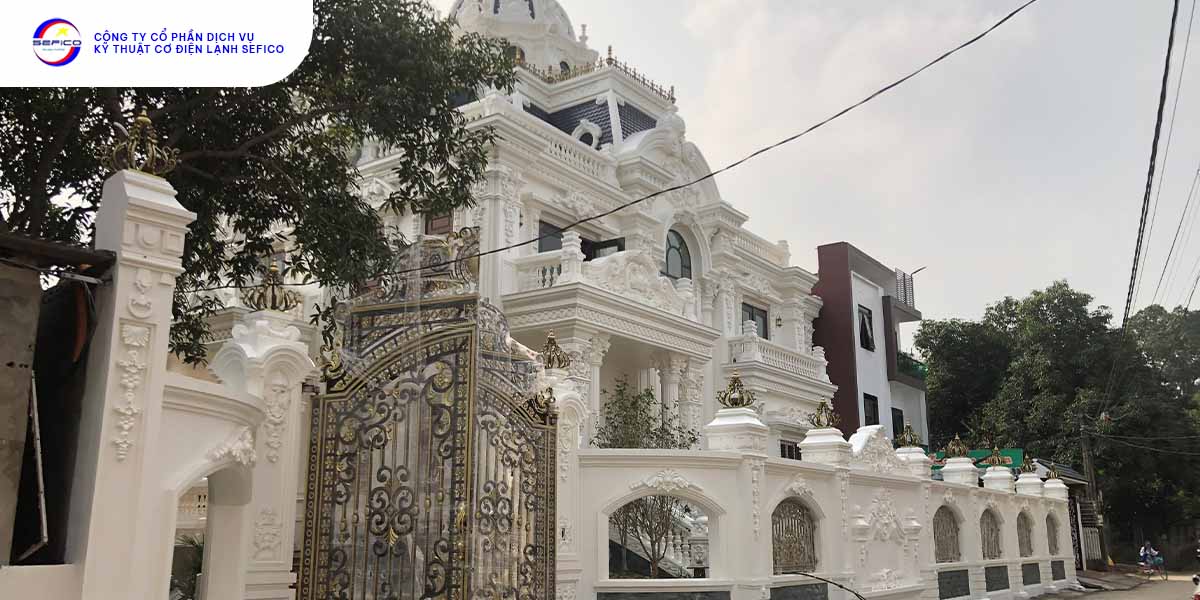 Dự án điều hòa trung tâm cho lâu đài anh Nhất Phú Thọ
