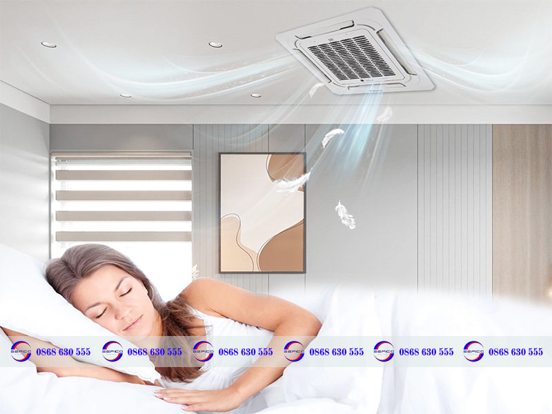 Vị trí lắp đặt điều hoà âm trần phòng ngủ tốt nhất 